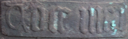 Upton Magna service bell inscription