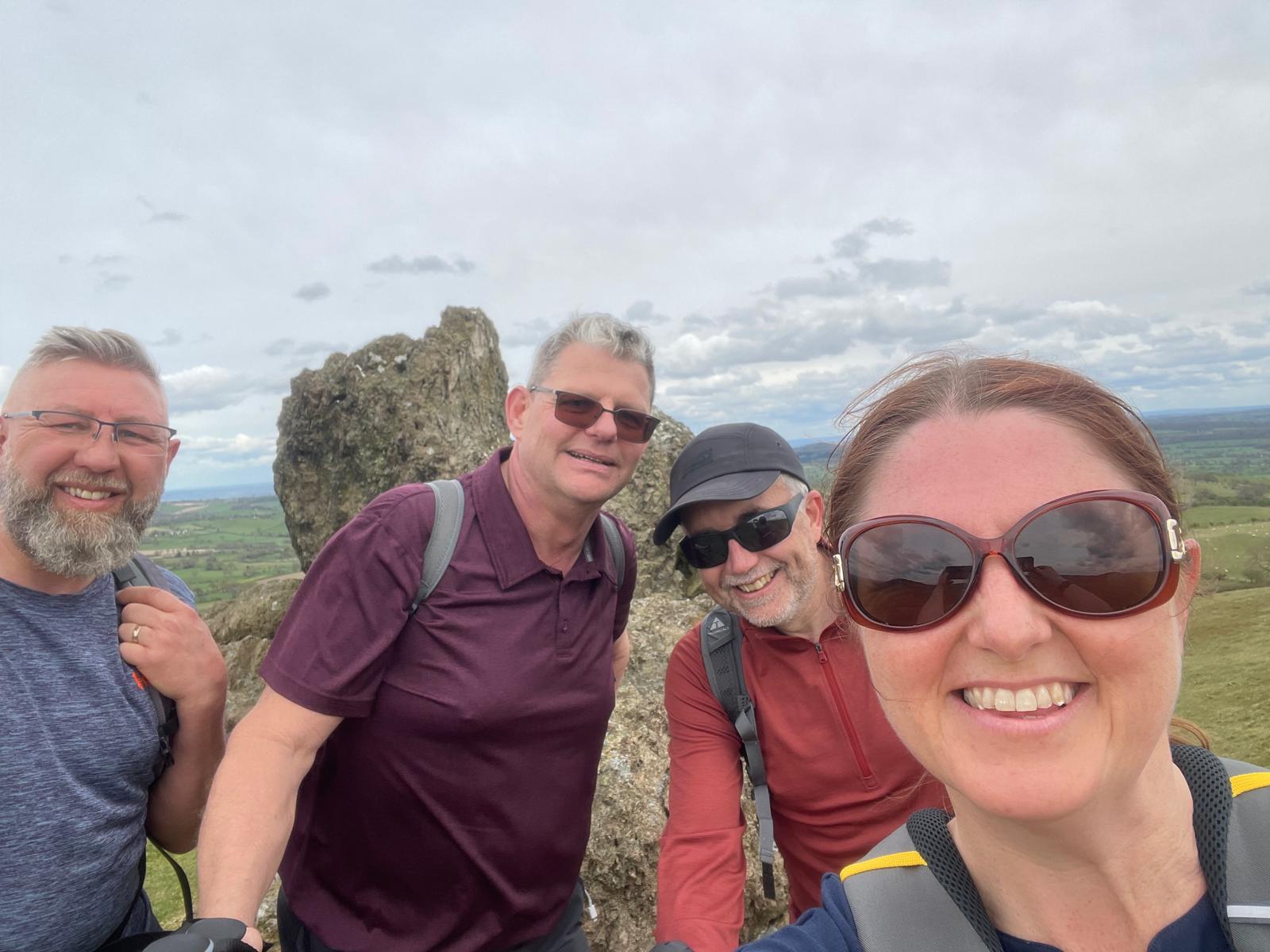Lilleshall ringers on walk